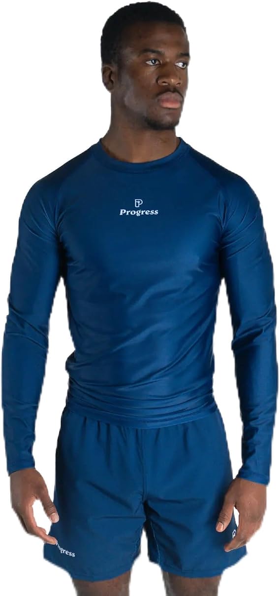 Progress Jiu Jitsu Academy Long Sleeve Rashguard | Comfortable & Durable BJJ Rash Guard | Flexible Rash Guard for Grappling