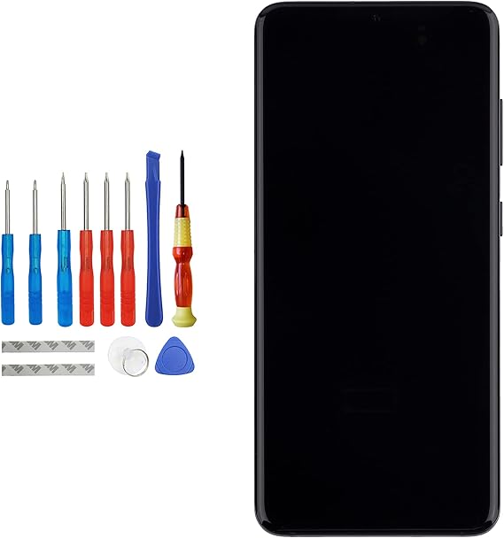 Compatible with Samsung Galaxy S20 SM-G980 SM-G980F SM-G980F/DS 6.2 inch Black LCD Touch Screen Display with Frame Tools