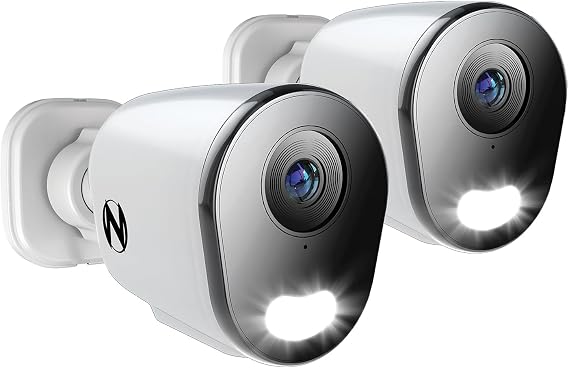 Night Owl 12MP Wired Security Cameras w/ 2-Way Audio (2-Pack)