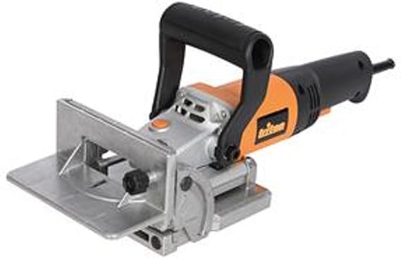 Triton TBJ001 Biscuit Jointer 760W Biscuit Joiner Tool with 090 Adjustable Fence, 6-Position Turret Stop, Cast Aluminum Base & Dust Port for Woodworking