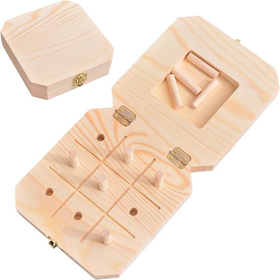 Pegboard for Finger Dexterity,Reactionary Speed Trainer Wood Board | 9-Hole Peg Board Hand Exercise Test for Rehabilitation & Occupational Recovery to Improve Motor Skills