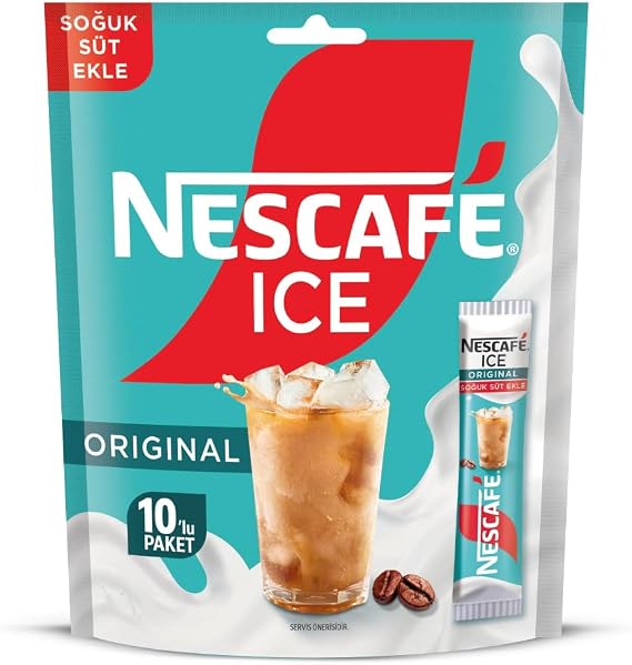 NESCAFÉ Ice Original Çözünebilir Kahve Karışımı 10'lu Paket, 10 x 10.5 g