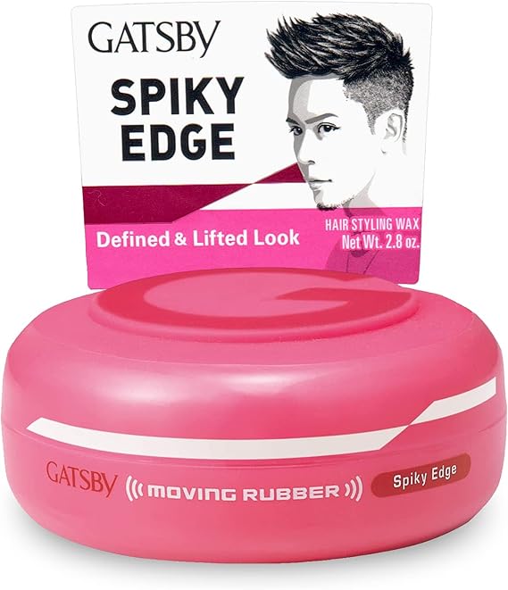 GATSBY Moving Rubber Spiky Edge Hair Wax - Ultimate Hold & Restyling for Men, 80g/2.8oz by mandom