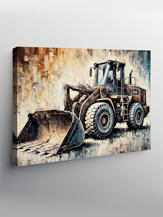 Tablo Mega Kanvas Tablo İnşaat Ve Dozer YTCNVS500101, 70 x 100