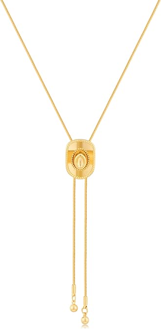 Western Cowgirl Necklace for Women Lariat Long Chain Hat Bull Head Horse Flower Turquoise Y Necklaces Cowboy Bolo Tie Accessories Trendy Western Country Jewelry Gifts Rodeo Outfit for Women