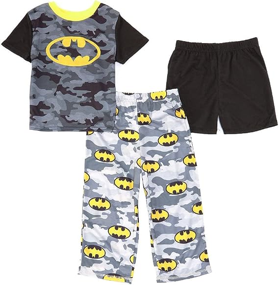 DC Comics Batman Logo and Camo Toddler Pajama Set