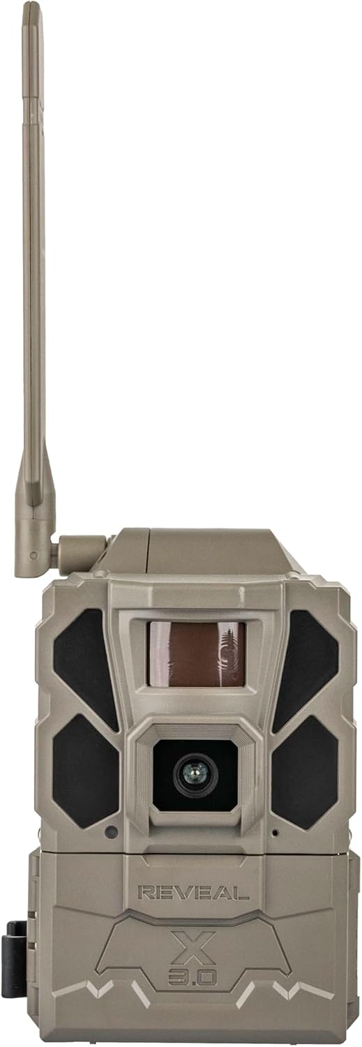 TACTACAM Reveal X 3.0 Cellular Trail Camera Auto Connect 4G LTE, 4K Photo, 1080p Video, Low-Glow IR Flash, No SD Card Needed, Long Battery Life, Best Hunting & Property Camera