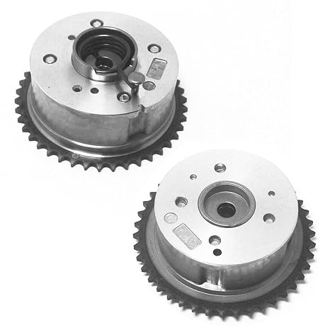 2PCS Intake & Exhaust Camshaft Adjuster VVT Timing Cam Gear 24350-2G750 24370-2G750 for Sportage Tucson Optima Santa Sportage 2.2L 2.4L 3.3L Aftermarket Part
