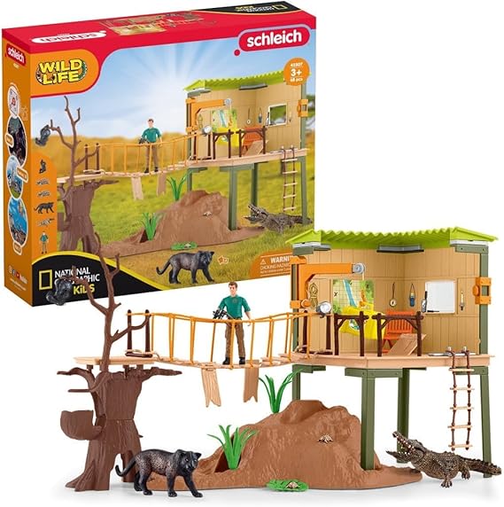 Schleich Wild Life - 68Pc Wild Life Ranger Adventure Station (Natge | 42507