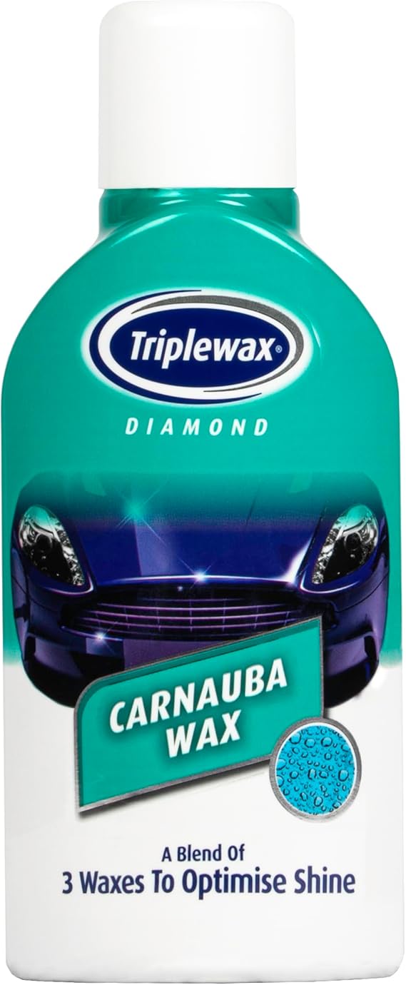 Triplewax Carnauba Wax High Gloss Car Wax for Deep Shine and Long-Lasting Protection, 17 fl oz