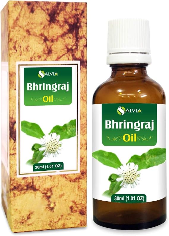Salvia Bhringraj Oil Cosmetic Grade (30 ml / 1.01 fl oz) - Nourishing Natural Oil for Scalp & Hair Care DIY Formulations