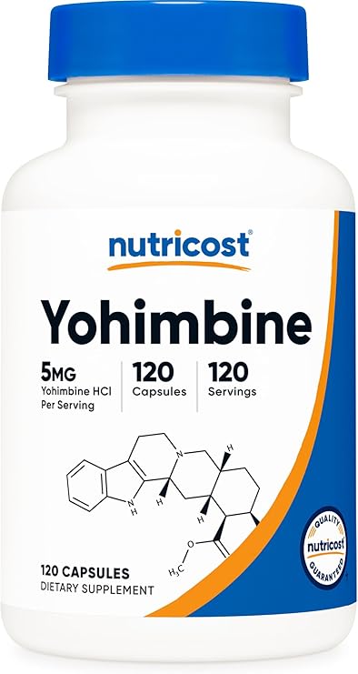 Nutricost Yohimbine HCl 5mg, 120 Capsules - Gluten Free and Non-GMO