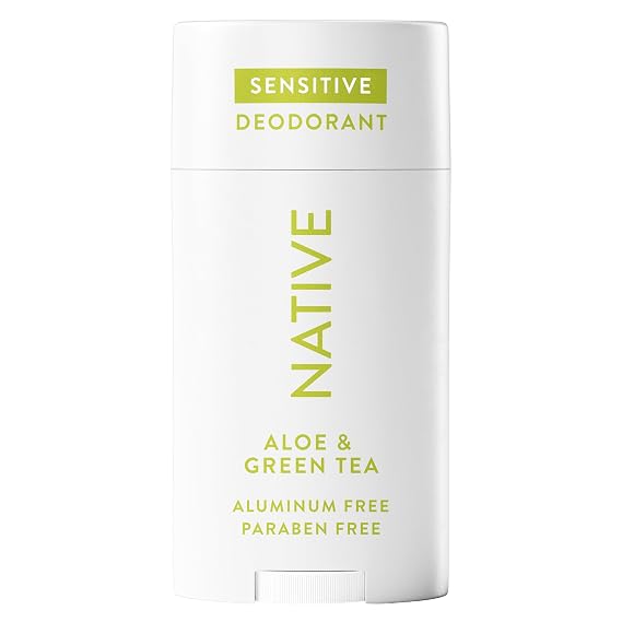 Native Sensitive Deodorant Contains Naturally Derived Ingredients, 72 Hour Odor Control | Deodorant for Women & Men, Aluminum Free with Baking Soda, Coconut Oil and Shea Butter, Aloe & Green Tea