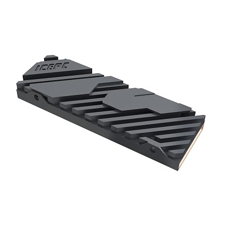 M.2 PCIE NVME 2280 SSD Graphene Coating Full-Cover Copper Heatsink,SSD Radiator with Thermal Conductive Adhesive for PS5 Laptop PC 2280 NGFF Solid State Disk Cooler