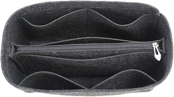 The Felt Organizer is Compatible with Hermes Handbags and Works as a Storage Liner for Birkin 25/30/35 Bags.(Grey B,for Birkin25)