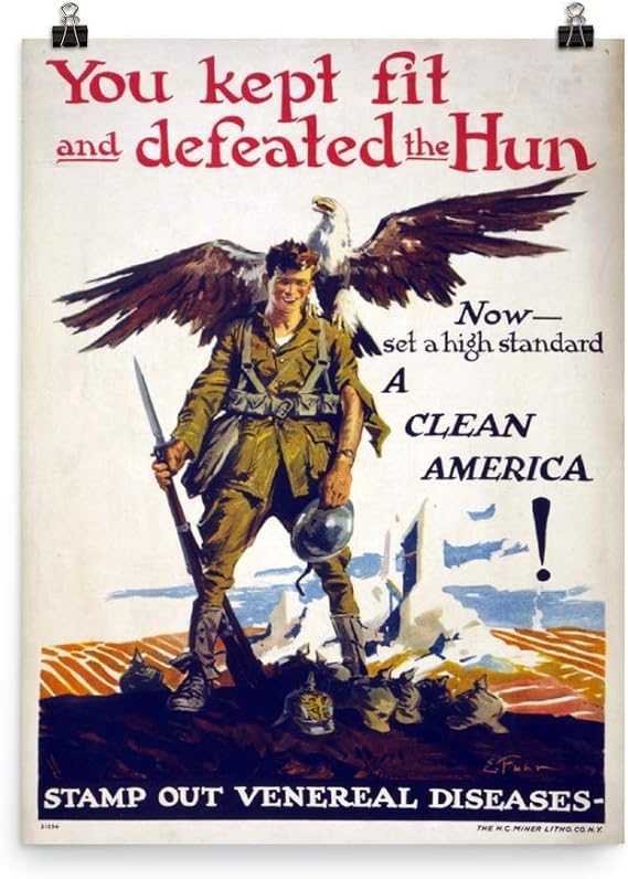 Vintage Poster - Stamp Out Venereal Diseases 1503 - Enhanced Matte Paper Poster (18x24)
