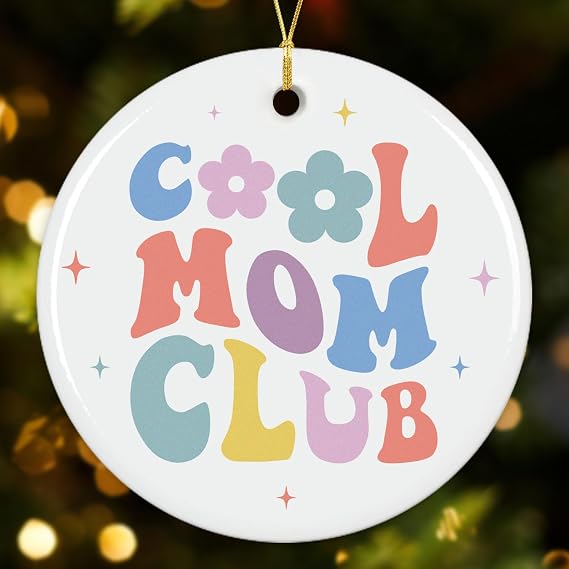 NewEleven Mom Mama Birthday, Christmas - Birthday Presents for Mother from Daughter, Son, Child - New Mother Gift, Mom to Be Gift - Ceramic Christmas Ornaments