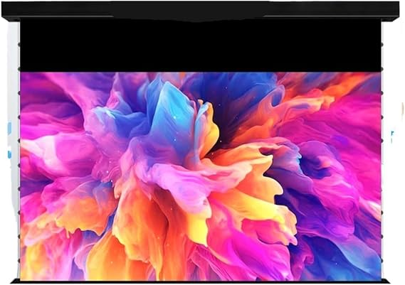 Projection Screen, 120 Inch ALR UST Projection,Compatible for Hisense PX3 Pro L9Q Projector Screen Motorized Floor Rising,for Family Space(100 White Housing)