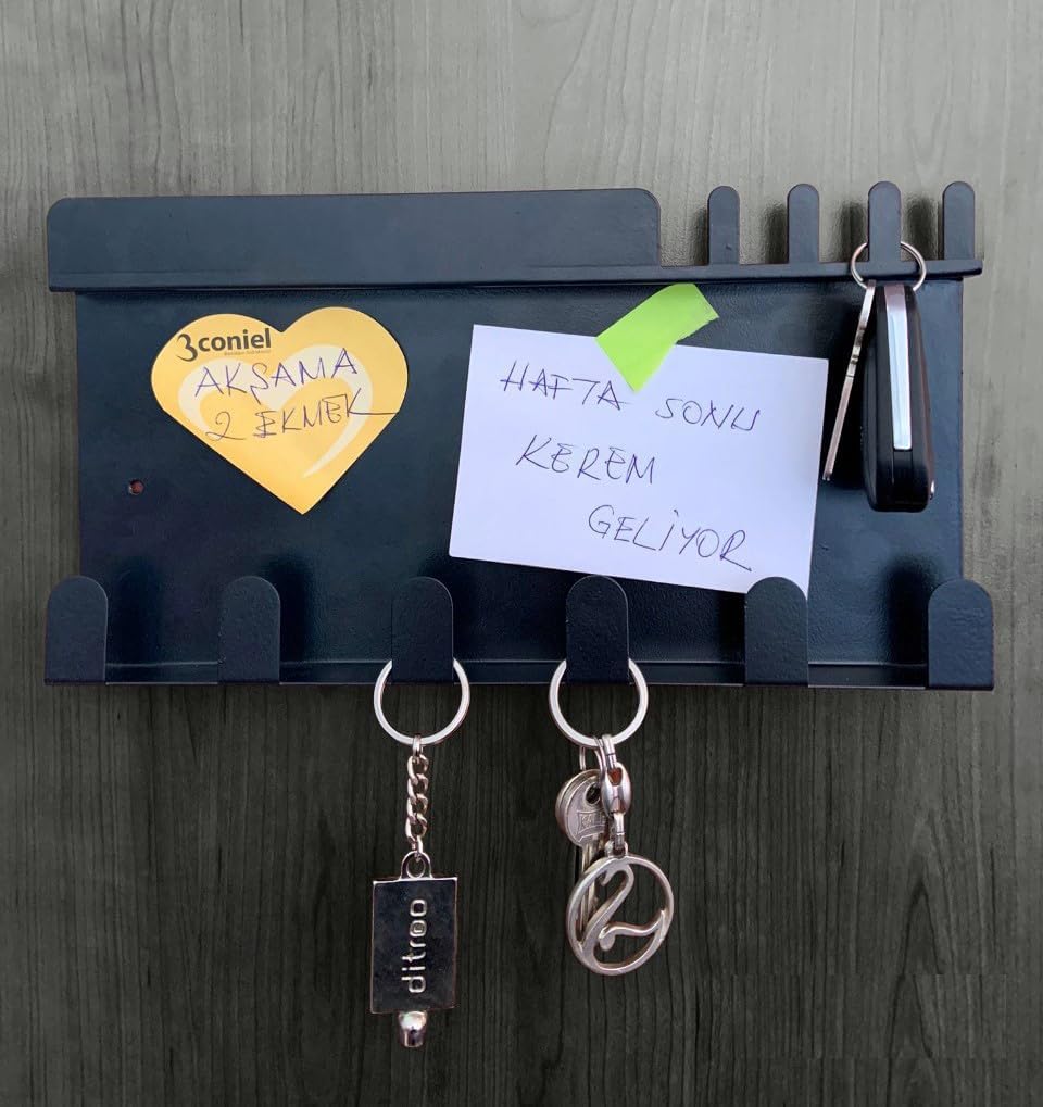 Ardini Notched Key Hanger Screw Matte Black