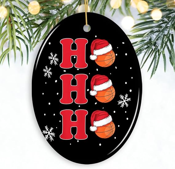 Basketball Christmas Ornament