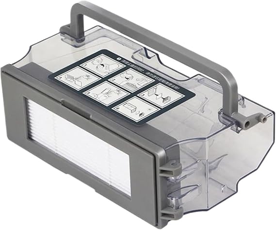 Dust Box Bin Filter,Compatible For Ecovacs,DN55 DJ35 Sweeper-DN Series,Compatible For Deebot,OZMO 900 DN5G Robot Vacuum Cleaner Filter Dust Box