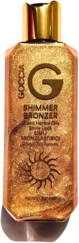 Shimmer Bronzer Simli Bronzlaştırıcı – Cildinizde Parlayan Güzellik, Işıltınızı Yansıtın -Cilt ve Saç Kullanımına Uygun 150ml