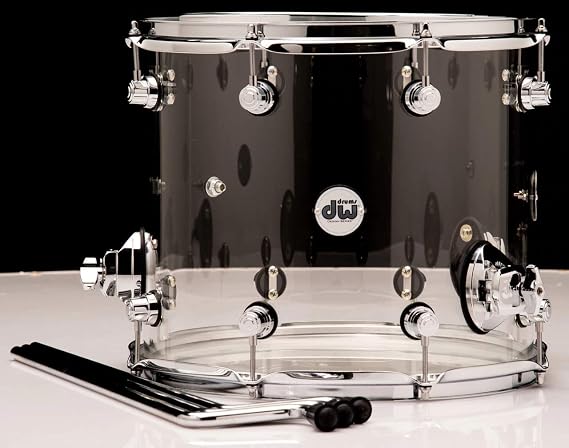 DW Design 12 x 14-inch Clear Acrylic Floor Tom with Legs