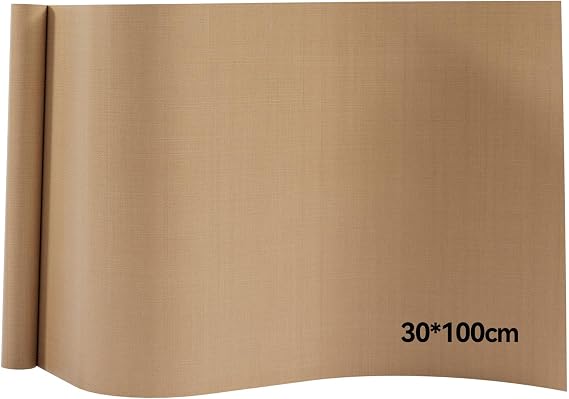 Teflon Sheets for Heat Press, Sublimation Press Paper 30x100 cm, Reusable Transfer Sheet Non Stick for Ironing T-Shirt Printing Thermal Mat Permanent Baking Film