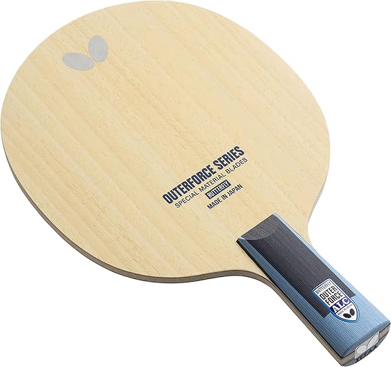 Butterfly Outerforce ALC CS Blade - Professional Butterfly Table Tennis Blade - Arylate-Carbon Fiber Blade - Good for Traditional or Reverse Backhand Penhold Style - Made in Japan
