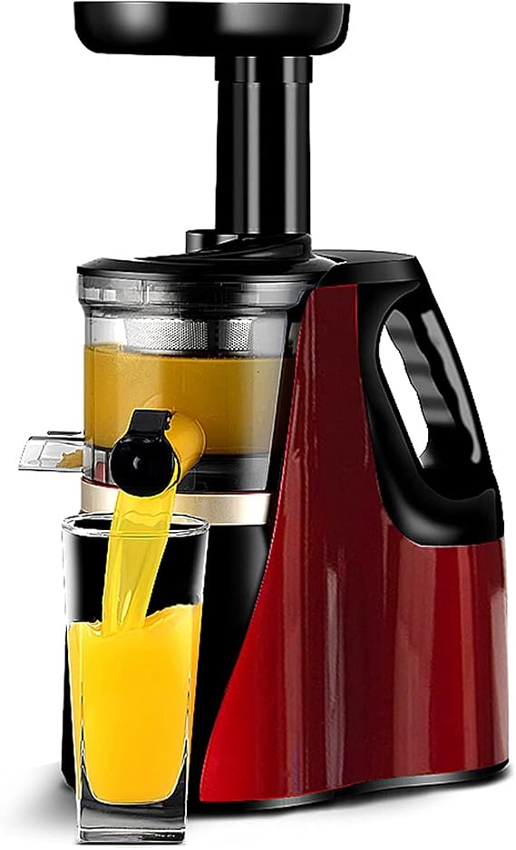 Slow Masticating Juicer Vegetable And Fruit, Cold Press Juicer Machine Easy To Clean, Fruit Juicer 98% Juice Yield Pure Juice