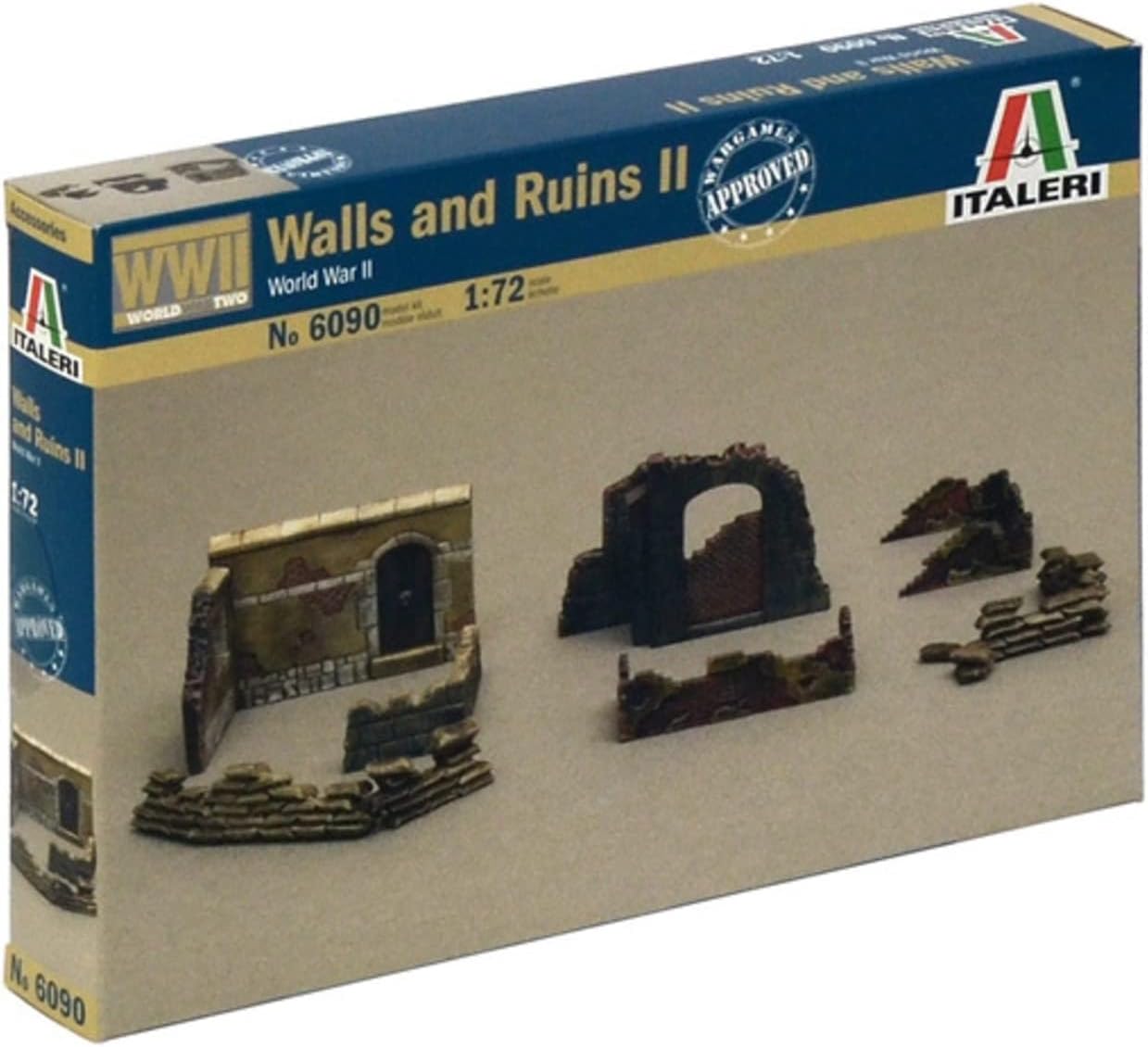 The Hobby Company 8001283060905 Italeri 510006090-1:72 Walls and Ruins II
