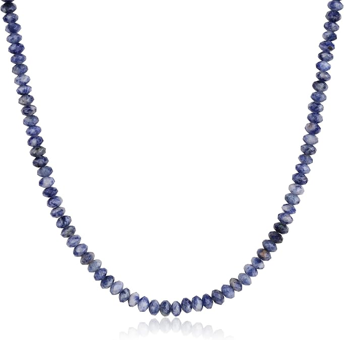 GAVU Faceted Gemstone Beaded Necklace for Men