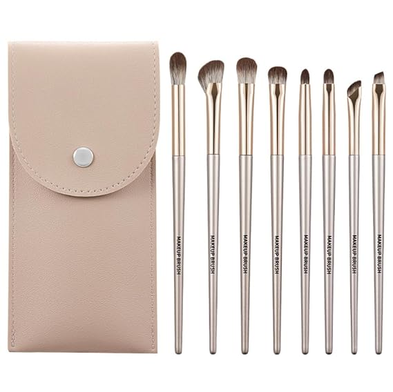 Eye Makeup Brush Set, 8 Pcs with Delicacy Bag