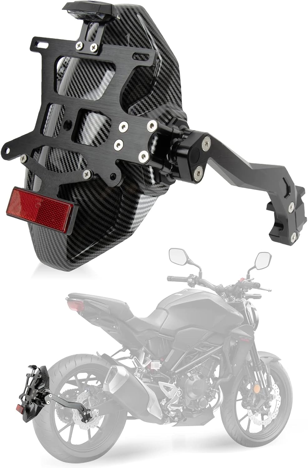 PSLER Motorcycle Motorcycle Mud Guards Splash Guards Mud Flaps Rear Fender For Honda CB300R CB250R All Years