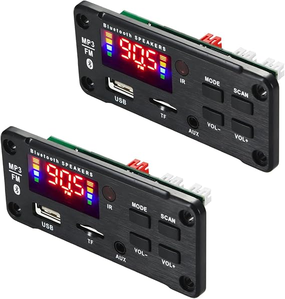 2X Amplifier 25Wx2 12V Mp3 Decoder Board Audio Module Bluetooth 5.0 Wireless Music Car Mp3 Player with Bluetooth