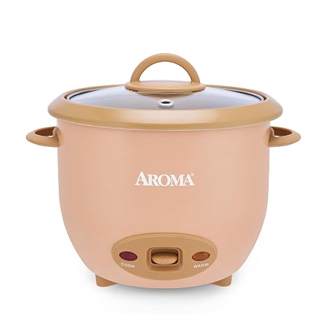 AROMA 6-Cup (Cooked) One-Touch Pot Style Rice Cooker with CoreCoatTM PFAS-Free Nonstick Ceramic Surface (1.5 Quarts)