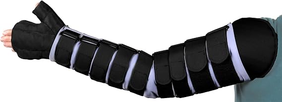 30-40 mmHg Medafit Firm Arm Sleeve W/Straps and Medahand; Sm Long; Right; Black SIGVARIS