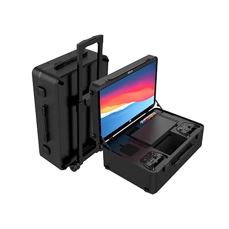 POGA SLY Console Travel Case w/ Monitor Compatible w/ Xbox Series X - Black