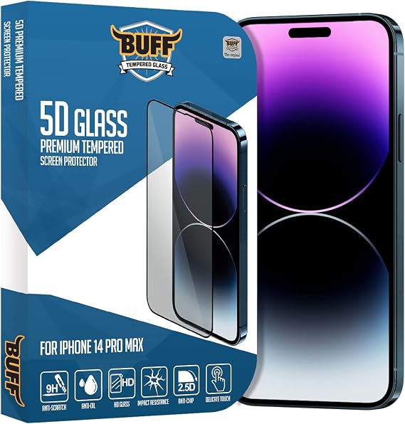 Buff iPhone 14 Pro Max 5D Glass Ekran Koruyucu