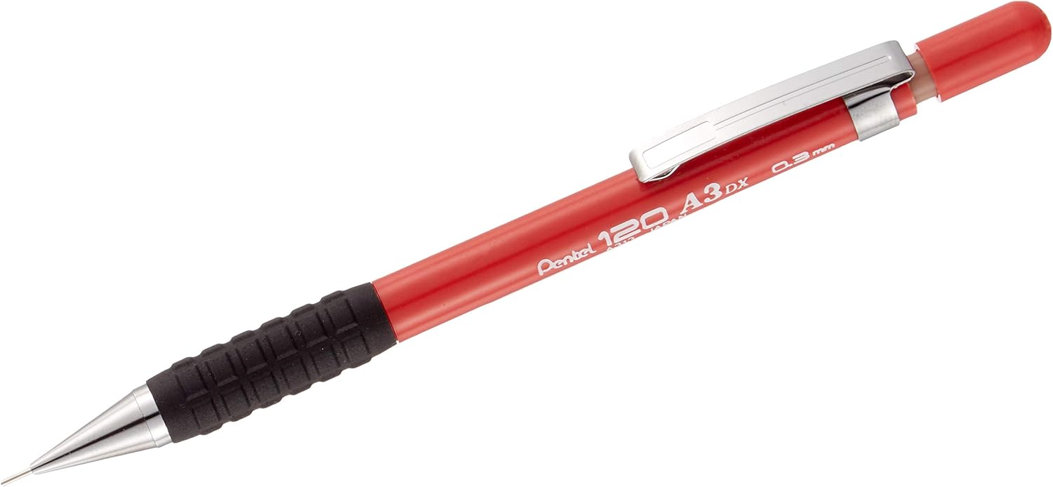 Pentel A313-B 120A3 Mechanical Pencil for General Use, 0.3 mm