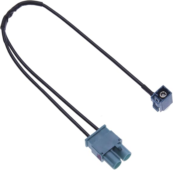 Dual Fakra Car Radio Antenna Adapter by Keple, Double Fakra Plug Vehicle Aerial Stereo FM Navigation GPS Connector for Car Models