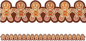 Teacher Created Resources Gingerbread Cookies Die-Cut Border Trim