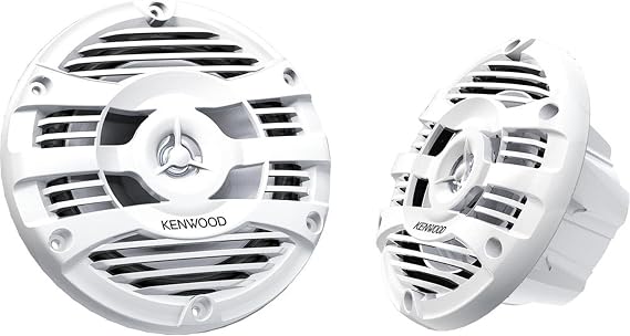 Kenwood KFC-1653MRW 6.5" 2-way Marine Speakers Pair (White)