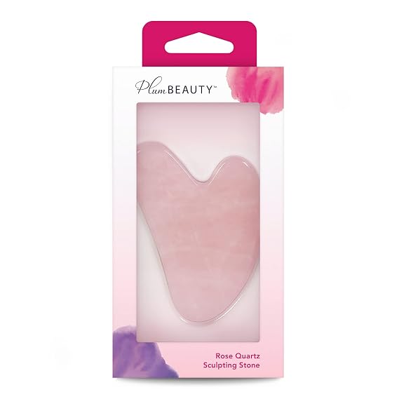 Plum Beauty Rose Quartz Sculpting Gua Sha Stone