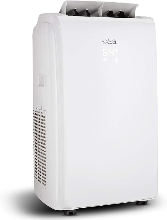 Commercial Cool 6,500 BTU DOE (12,000 BTU ASHRAE) Portable Air Conditioner with Remote Control, White