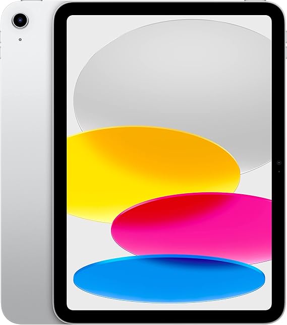Apple iPad (10th Generation): with A14 Bionic chip, 10.9-inch Liquid Retina Display, 64GB, Wi-Fi 6, 12MP front/12MP Back Camera, Touch ID, All-Day Battery Life Silver