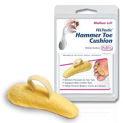 Hammer Toe Crests Buttress Pads, Left, Medium, Felt