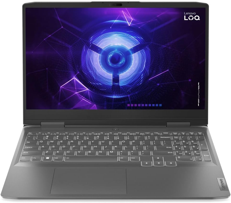 Lenovo LOQ 15IAX9 Laptop 2025-15.6 FHD NVIDIA GeForce RTX 2050 - Intel i5-12450HX 8 Cores - 64GB DDR5 2TB NVMe SSD - Backlit Keyboard Wi-Fi 6 - Win11 32GB USB - Luna Grey