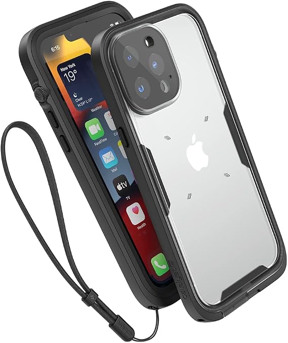 Catalyst Total Protection Case for iPhone 13 Pro Max - 5X More Waterproof iPhone 13 Pro Max Case, Highly Responsive Screen and Face id, Survives up to 65% Higher Drops Black
