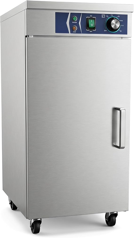 4 Layers Commercial Food Warming Cabinet,Stainless Steel Hot Holding Cabinet with Temperature Control, Large Capacity Heated Food Warmer for Restaurant, Catering, Commercial Kitchen(4 Layer)